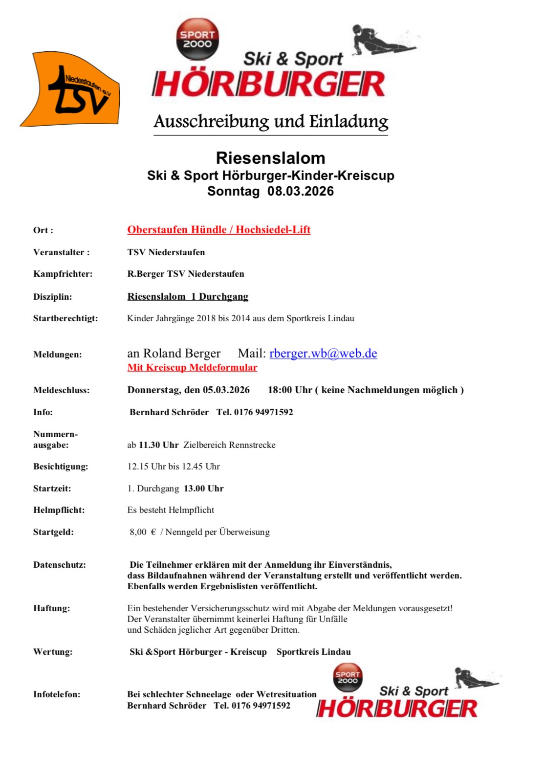 Flyer Vereinsmeisterschaft Ski