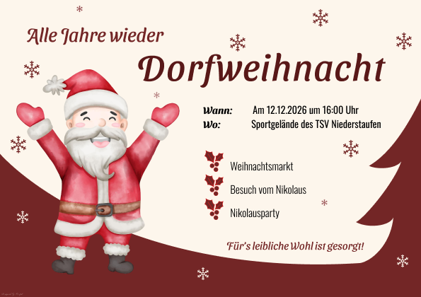 Flyer Dorfweihnacht 2025